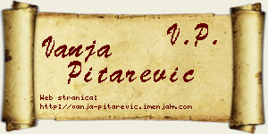 Vanja Pitarević vizit kartica